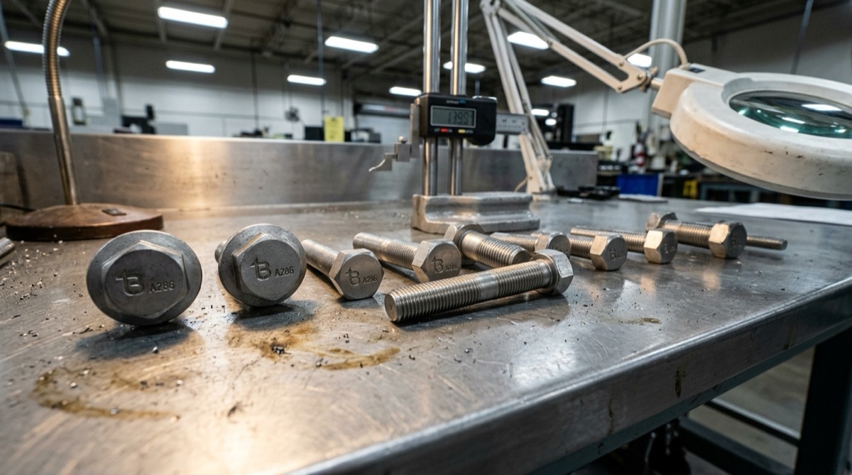12-Point Fasteners (Bi-Hex / Double-Hex), TorqBolt 12-point fastener with tB ligature and alloy grade marking