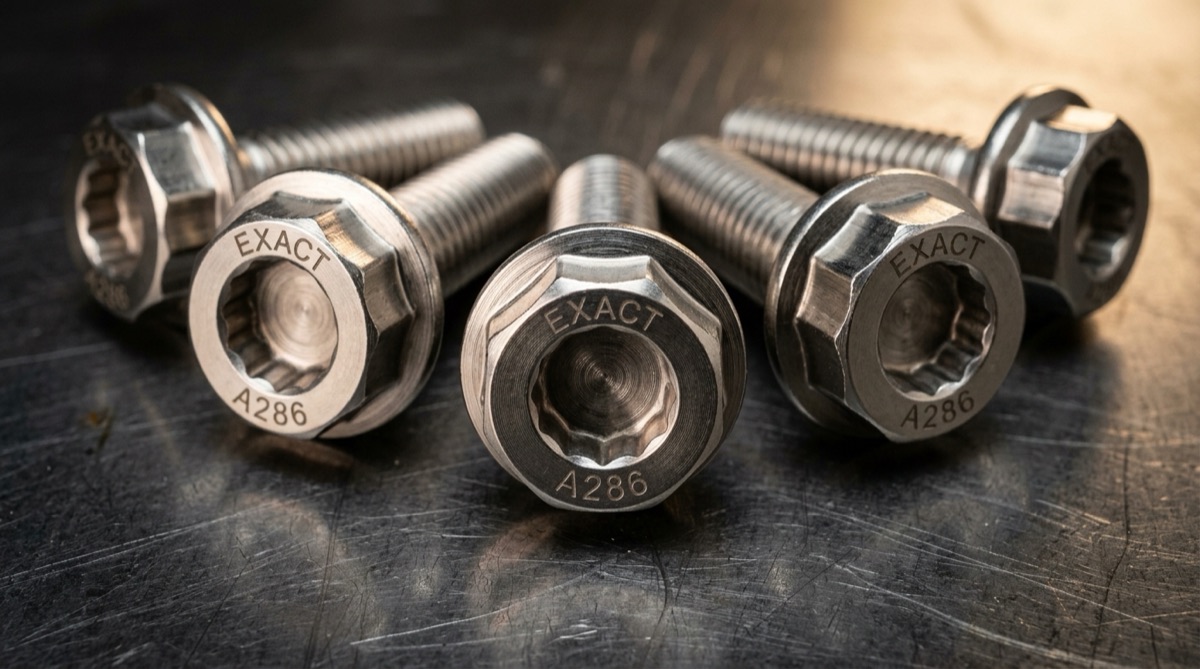 Bi-Hex / Double-Hex Bolts, TorqBolt 12-point fastener with tB ligature and alloy grade marking