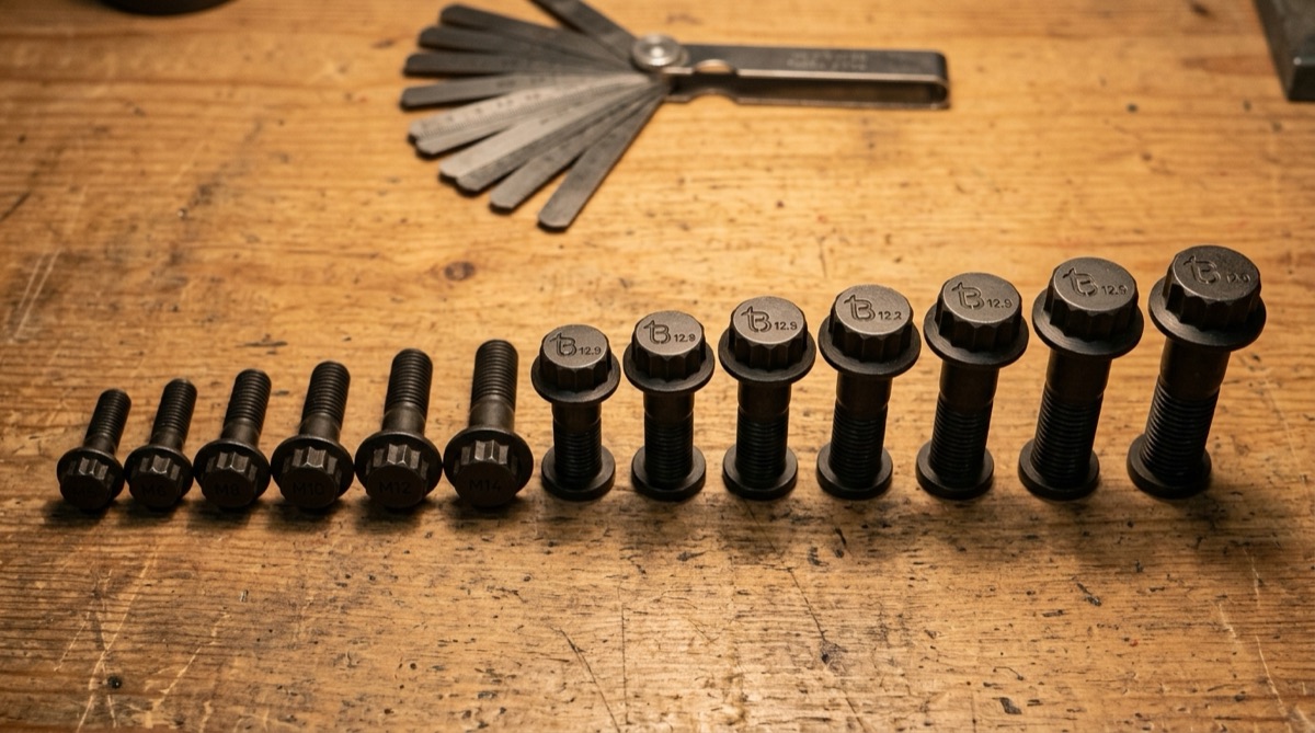 Metric 12-Point Bolts (M5 to M30), TorqBolt 12-point fastener with tB ligature and alloy grade marking